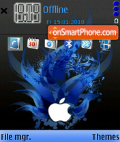 Apple Blue 01 tema screenshot