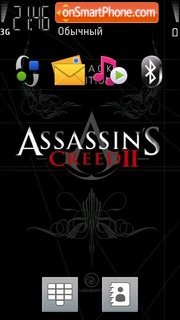 Capture d'écran Assassins Creed Black Edition thème