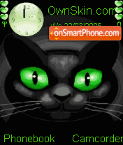 Lucky Black Cat ani theme screenshot