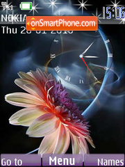 Gerbera SWF Clock tema screenshot