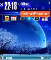 Capture d'écran Winter 11 thème