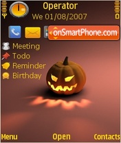 Halloween Gold tema screenshot