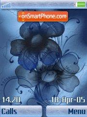 Blue Flower theme screenshot