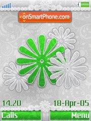 Green Flower tema screenshot