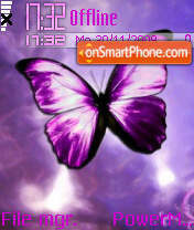 Butterfly Purple 01 theme screenshot