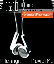 Earphones tema screenshot