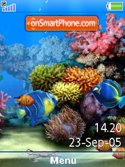 SWF Aquarium+Mmedia tema screenshot