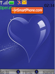 Blue Glass Heart es el tema de pantalla