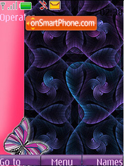 Butterfly Valentines Day tema screenshot