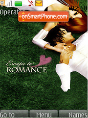 Escape to Romance Swf Clock tema screenshot