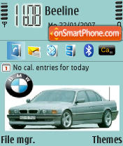 Capture d'écran BMW 7 e38 thème