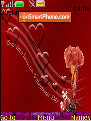 Capture d'écran Valentines Music Notes thème