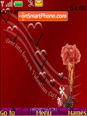 Valentines Music Notes es el tema de pantalla