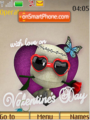 With Love on Valentines Day tema screenshot