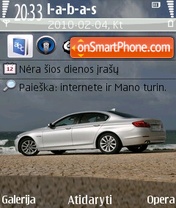 2011 BMW 5 Series tema screenshot