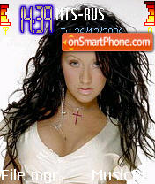 Christina Aguilera 6 tema screenshot