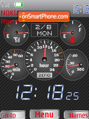 BMW Speed Clock tema screenshot
