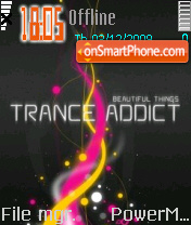 Trance Addict es el tema de pantalla