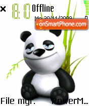 Cute Panda 02 tema screenshot