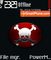 Red Skull 02 tema screenshot