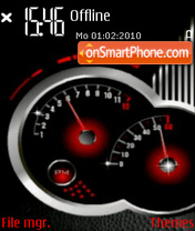 Speedo Animated tema screenshot