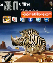 Zebra 02 tema screenshot