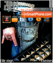 Dj Metal theme screenshot