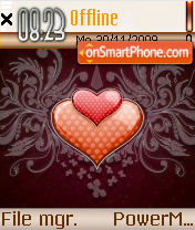 Heart Red es el tema de pantalla