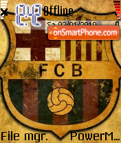 Fc Barcelona 09 tema screenshot