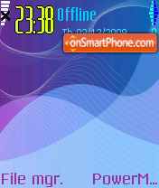 Скриншот темы Purple Nokia