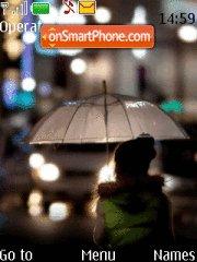 Umbrella girl theme screenshot