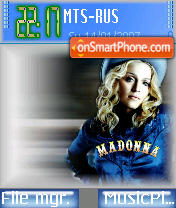 Скриншот темы Madonna 01