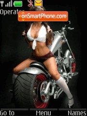 Скриншот темы Moto Girl