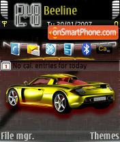 Porsche Carbon tema screenshot
