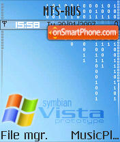 Скриншот темы Symbian Vista