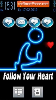 Скриншот темы Follow Your Heart