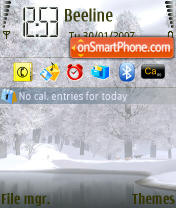 Novembersnow tema screenshot