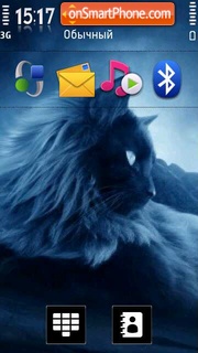 Blue Cat 5 tema screenshot