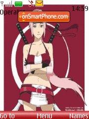 Capture d'écran Sakura Haruno thème