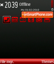 Red Romantic tema screenshot