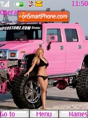 Pink Hummer theme screenshot