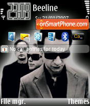 Capture d'écran Depeche Mode thème