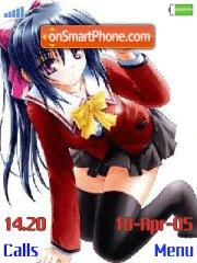 Скриншот темы Omamori Himari