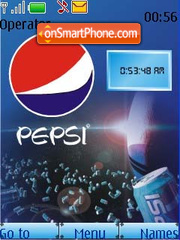 Pepsi Theme SWF Clock tema screenshot