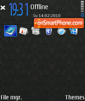 Twirl Blue FP2 tema screenshot