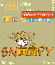 Snoopy (grey-3) tema screenshot