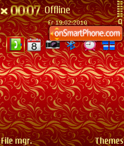 Noble Red theme screenshot