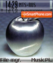 Silver Apple tema screenshot