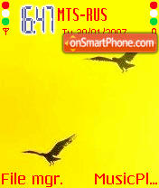 Flying Birds tema screenshot