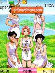 Girls from Naruto tema screenshot